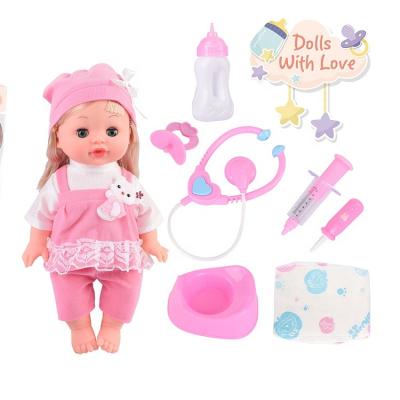 China 2022 Wholesale Vinyl Toys Children Baby Dolls Interactive Doctor Toys Pretend Play Set For Sale for sale