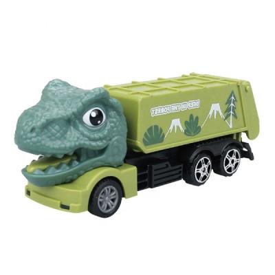 China Friction Toy Factory Direct Hot Sale Children's Friction Powered Dino Car Dinosaur Transport Car Toy For Sale for sale