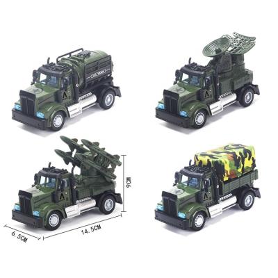 China 2022 Wholesale 1:32 Pull Back Mini Pull Back Cars Toy Military Vehicle Factory New Children Vehicle Toys for sale