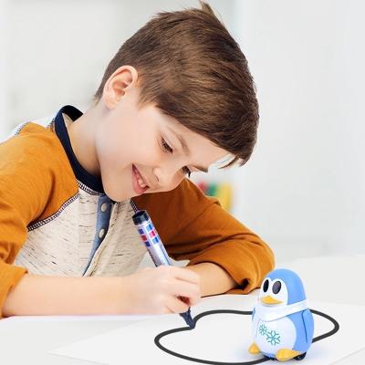 China Wholesale Battery Powered Intelligent Inductive Next Line Disciple Toy Hot Sale Children Kids Pen Drawing Line Robot Kit for sale