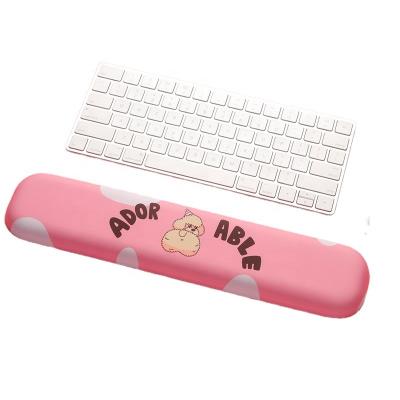 China With Wrist Rest Manufacturing Memory Foam Enlarge Anti-skid PU Based Keyboard Wrist Rest Pad Cute Dog Printing for sale