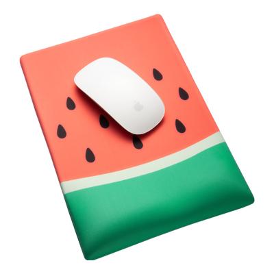 China With wrist rest watermelon silica gel gaming mouse pad with wrist support office thickening soft creative wrist protection the lovely for sale