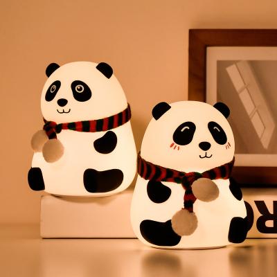 China Modern Animal Night Light 7 Color Changing Portable Squishy Soft Bedroom Night Lights Kids Kawaii Room Decor Boys Birthday for sale