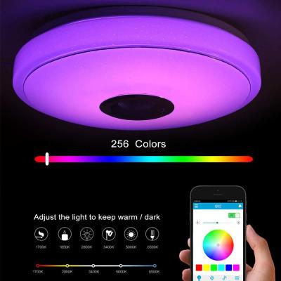 China Modern Home Lighting RGB LED Ceiling Lights WiFi APP Music Light Smart Ceiling Lamp+ Remote Control for sale