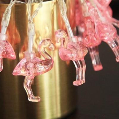 China Flamingo Light Custom Shaped Flamingo Bird Led Fairy String Decoration Light For House Room Decorate for sale