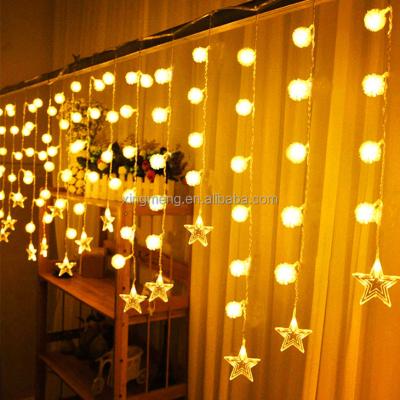 China High Quality Romantic Led Dandelion+Star Falling Icicle Lights Shooting Star Icicle Light Fairy Star String Light for sale