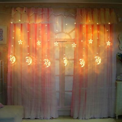 China Star Moon Led Light Newcomer Romantic Star and Moon Fairy String LED Night Light for New Year's Day Decoration Light for sale