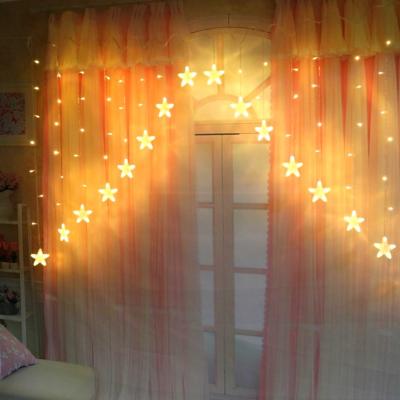 China Wholesale Led Star Light Led Christmas Star String Color Changing Curtain V Light for sale