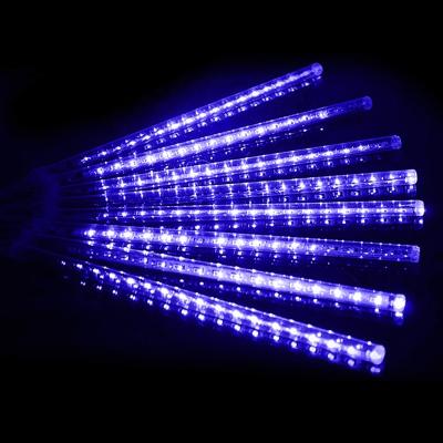 China Meteor Shower Lights Meteor Shower Lights 144 Multi-Color LED 30cm Falling Rain Than 8 Pipes Icicle Lights for sale