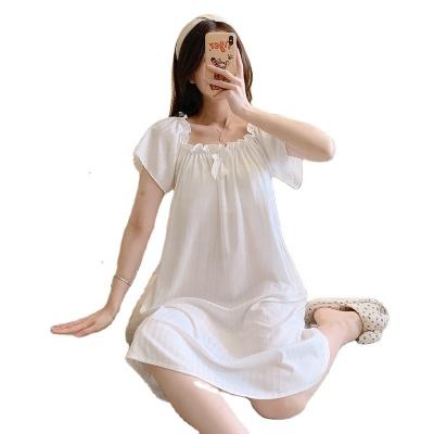 China New summer QUICK DRY shorts sheathed nightgown with thin style girls' breast pad mine band princess pajamas for sale