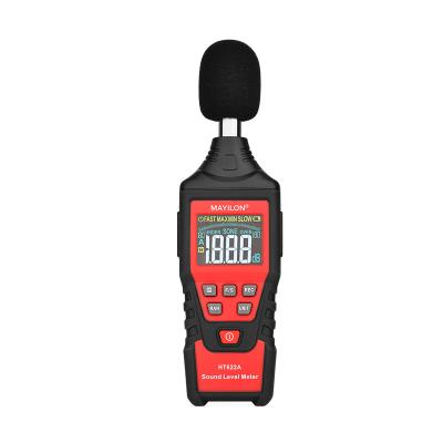 China MAYILON Noise Measurement Instrument DB Meter Recorder HT622A Decibel Monitor Diagnostic Tool 30~130db Digital Sound Level Meter HT622A for sale