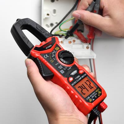 China MAYILON HT206D AC Digital DC Clamp Meter Multimeter with True RMS Capacitance NCV High Accuracy Ohm Hz Clamp Tester Clamp Meter HT206D for sale