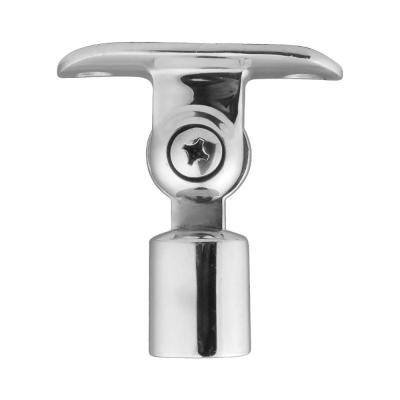 China Contemporary Hot Sale 304 Stainless Steel 316 Saddle Railing Bracket Glass Mounted Round Adjustable Tube for sale