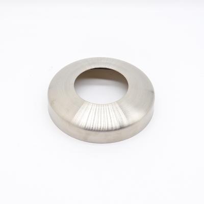 China Indoor Best Customized Handrail Fittings Stainless Steel Weld Fittings Pipe Round Base Cover for sale