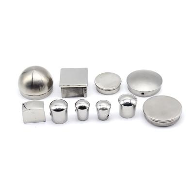 China Indoor/Outdoor Hot Selling Fencing Decorative Round Steel Ball Stainless Steel Tubing Railing End Caps for sale