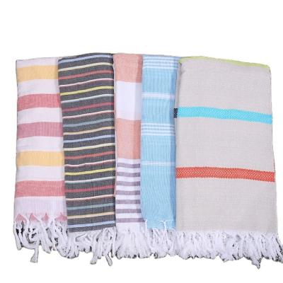 China Wholesale Striped Turkish Cotton Bath Towels Custom Logo QUICK DRY for sale