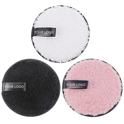 China Logo Cleansing Breath Soft Microfiber Makeup Pads Towel Custom Facial Makeup Remover Makup Remover for sale