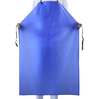 China UV Resistant PVC Waterproof Apron Industrial Chemical Protection Apron With Adjuster for sale