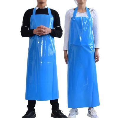 China Neck Strap TPU Agricultural Rubber Cleaning Apron For Food Industry for sale