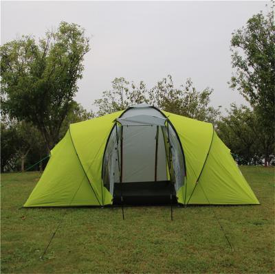 China Extended Type Double Layers Waterproof Outdoor Leisure Man 4 -6 Large Size Camping Family Tent for sale