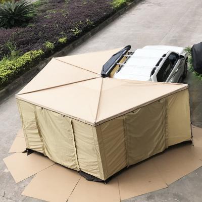 China Extended Type Retractable Outdoor Side Roof Awning 270 SUV Car Awnings Side Side Car Free Standing for sale