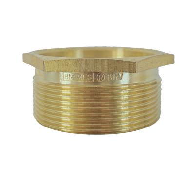 China Brass Color Hexagon Male Thread Fitting CE Passed for sale