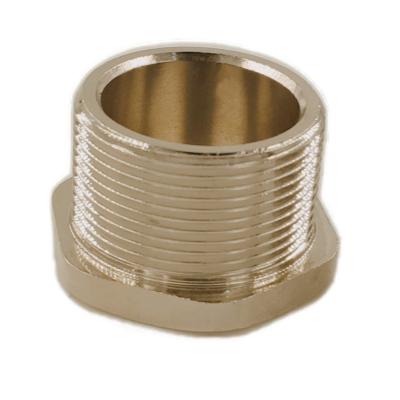 China Chromed 3/4 inch Male Thread Hexagon Brass Plugs for sale