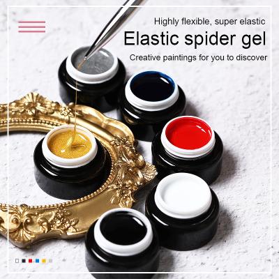 China Nail Salon 6Colors GelPrivate Spider Brand Newest Elastic Spider Gel Soak Off UV Spider Gel Polish For Nail Art for sale