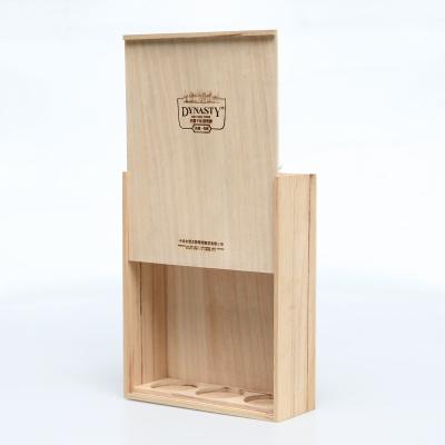 China Wooden wine box wooden gift box wooden wine box Craft Gift Box for sale