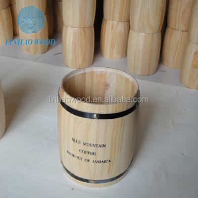 China best-selling unfinished pine solid wood barrel silkscreen hot stamp laser engraving for sale