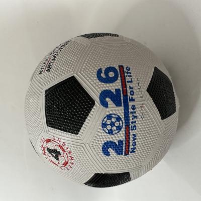 China Wholesale Customized Classic Logo Pebble Grain Surface Sports Training Rubber Football Soccer Ball for sale