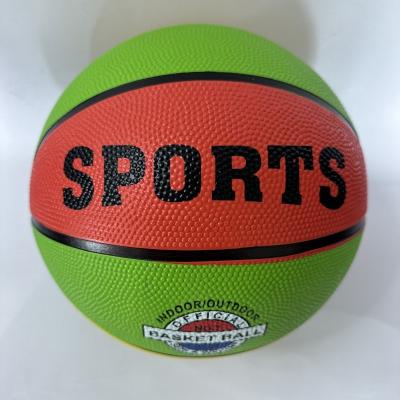 China China Logo Size 7 Basketball Rubber Ball Classic Custom Vibrant Colorful Goods Outdoor Sports Rubber Ball for sale