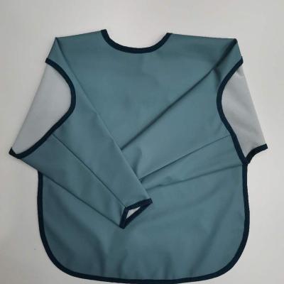 China Lovely Antibacterial Long Sleeve Baby Bib High Quality Netting for sale