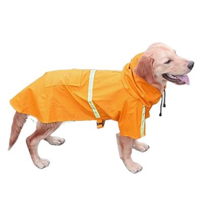 China Amazon Hot Viable Sale Puppy Raincoat Dog Clothes Pu Dog Raincoat Poncho Rainwear Water Resistant Clothes Waterproof Pet Coats for sale