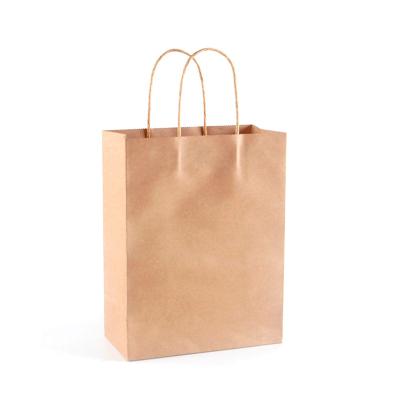 China New Design Recyclable Food Paper Bag Restaurant Gift Takeout Grocery Takeout High Strength Paper Bag With Handle for sale