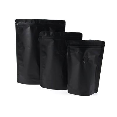 China Black Matte Plastic Milk Coffee Green Tea Packing Bag Poly Packing Bag For Tea Chest for sale