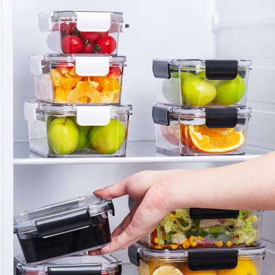 China Freshness Preservation Airtight Airtight Freezer Meat Vegetable Fruit BPA Free Plastic Food Storage Containers With Lid for sale