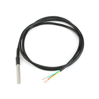 China Waterproof Digital Sensor Stainless Steel Package DS18B20 Temperature Probe (1 Meter) for sale