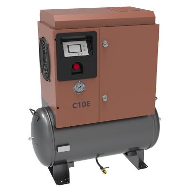 China Mini Oil Free And Easy To Carry Brown Small Air Compressor Screw Air Compressor for sale