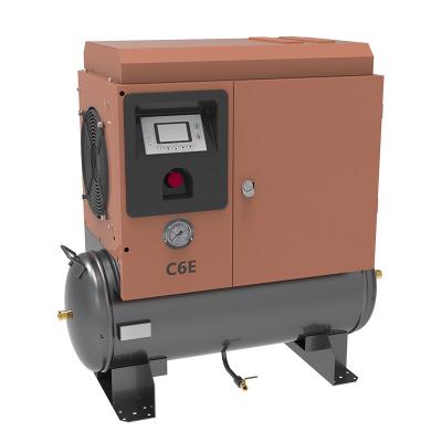 China Frequency Conversion Small Screw Oil Free Permanent Magnet Portable Air Compressor for sale