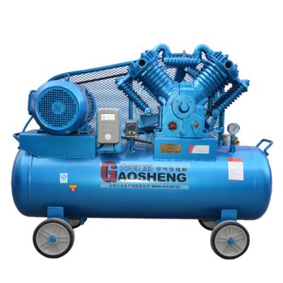 China Lubricated 7.5kw Industrial Air Compressor Air Pressure Belt Driven High Pressure Compressor for sale