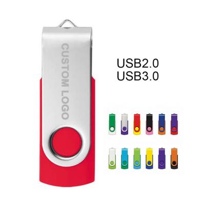 China Flash Memory Disk Creative 360 Degree Rotating Personality Flash Drive 64g 32g 16g8g Enterprise Lettering Logo Wholesale USB Flash Drive for sale