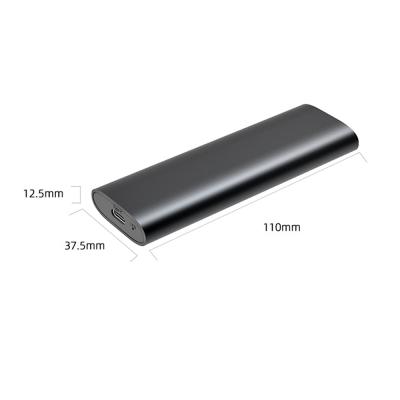 Cina External SSD New Mobile Hard Drive M.2 Solid-State NVME/SATA Dual-Protocol SSD Transfer Reader Aluminum Alloy in vendita