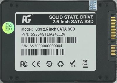 China PG Brand 2.5' SATA SSD Industrial Grade 128GB 256GB 512GB 1TB SSD Voor Monitortoestel Te koop