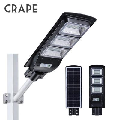 China Grape M1 30w 60w 90w 120w 1200LM LED ROAD Lamp Outdoor IP65 Dusk to Dawn Parking Lot Yard Garage Garden Solar Street Light for sale