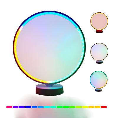 China Modern Grape with Multicolor Lights Table Lamp Colorful Dimmable Bedside Round RGB Changing Lamp Home Color Table Decoration Round t for sale