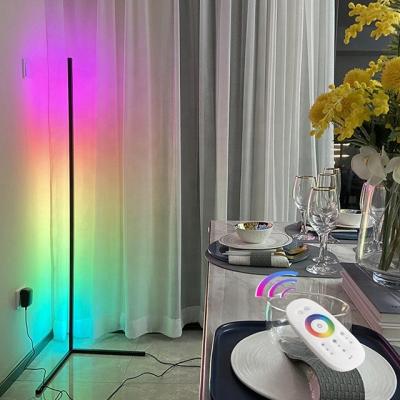 China Modern simple design tifany dancing floor lamp tripod stand RGB remote control floor lamp led corner light for home decor for sale