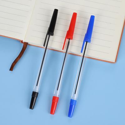 China Fashionable Balpoint Pen Factory Directly Wholesale Custom Logo Semi-Gel Ballpoint Pens Set 1.0mm Plastic with Black Blue Red Refills Cheap for sale