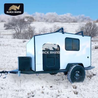 China Lightweight Popular Camper Trailer Travel Off The Road Toy Hauler Camper Custom Vintage Camper With Visual RV Setup for sale