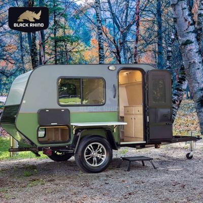 China New Design Lightweight Travel Trailers Vacation Waterproof Caravans RV Travel Trailer for sale